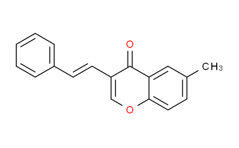 CAS No. 652968-63-3, (E)-6-Methyl-3-styryl-4H-chromen-4-one