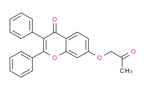 CAS No. 62369-98-6, 7-(2-Oxopropoxy)-2,3-diphenyl-4H-chromen-4-one