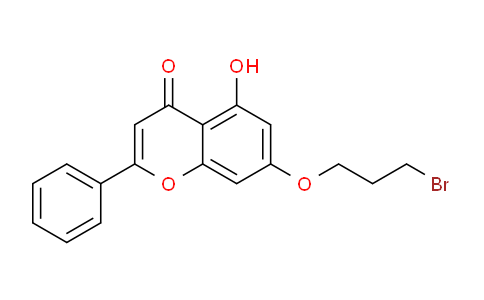 CAS No. 873302-14-8, 7-(3-Bromopropoxy)-5-hydroxy-2-phenyl-4H-chromen-4-one