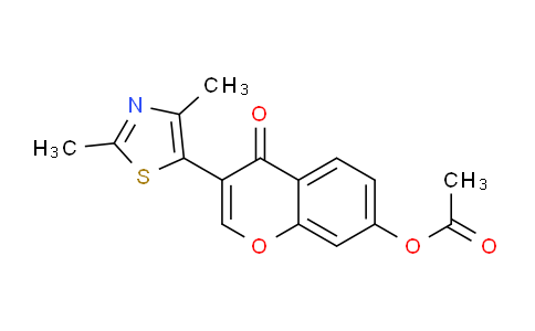 CAS No. 61928-54-9, 3-(2,4-Dimethylthiazol-5-yl)-4-oxo-4H-chromen-7-yl acetate