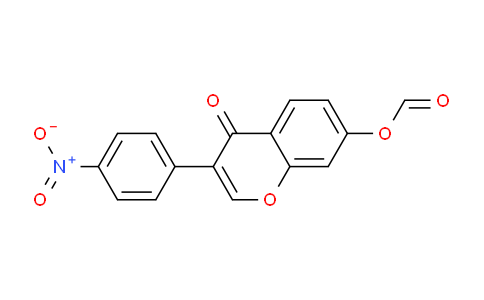 CAS No. 137522-88-4, 3-(4-Nitrophenyl)-4-oxo-4H-chromen-7-yl formate