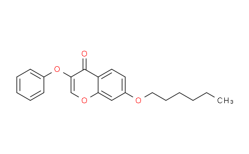 CAS No. 137460-58-3, 7-(Hexyloxy)-3-phenoxy-4H-chromen-4-one