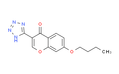 CAS No. 50743-53-8, 7-Butoxy-3-(1H-tetrazol-5-yl)-4H-chromen-4-one
