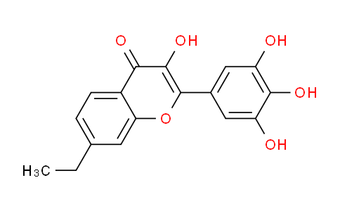CAS No. 649551-44-0, 7-Ethyl-3-hydroxy-2-(3,4,5-trihydroxyphenyl)-4H-chromen-4-one