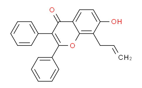 CAS No. 63455-94-7, 8-Allyl-7-hydroxy-2,3-diphenyl-4H-chromen-4-one