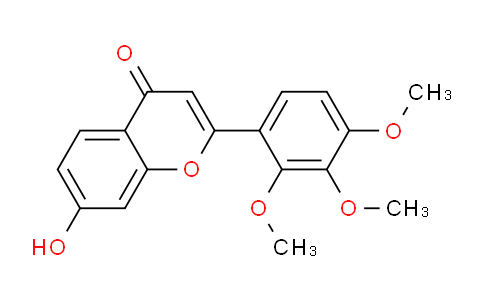CAS No. 144707-13-1, 7-Hydroxy-2-(2,3,4-trimethoxyphenyl)-4H-chromen-4-one