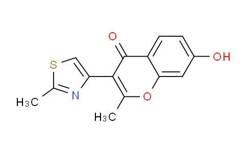 CAS No. 51625-88-8, 7-Hydroxy-2-methyl-3-(2-methylthiazol-4-yl)-4H-chromen-4-one