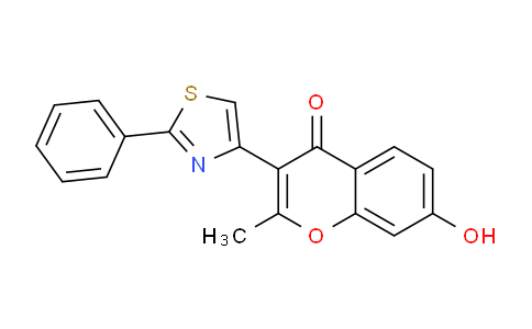 CAS No. 51625-89-9, 7-Hydroxy-2-methyl-3-(2-phenylthiazol-4-yl)-4H-chromen-4-one