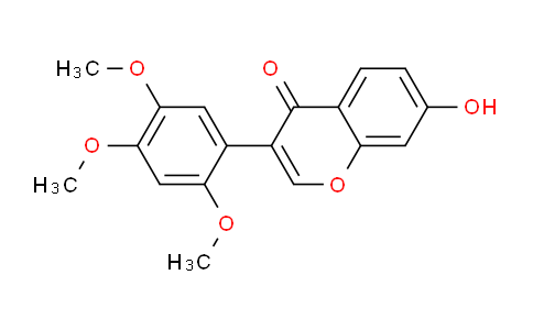 CAS No. 29096-94-4, 7-Hydroxy-3-(2,4,5-trimethoxyphenyl)-4H-chromen-4-one