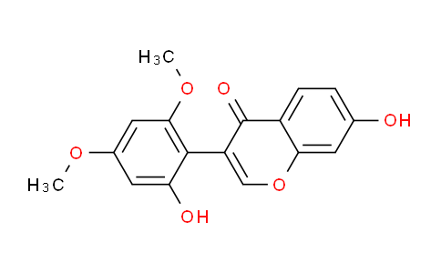 CAS No. 89966-05-2, 7-Hydroxy-3-(2-hydroxy-4,6-dimethoxyphenyl)-4H-chromen-4-one