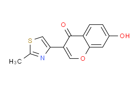 CAS No. 57390-74-6, 7-Hydroxy-3-(2-methylthiazol-4-yl)-4H-chromen-4-one