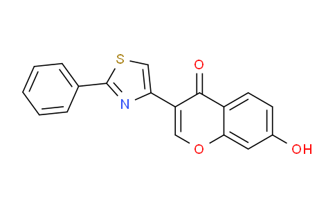 CAS No. 57390-75-7, 7-Hydroxy-3-(2-phenylthiazol-4-yl)-4H-chromen-4-one