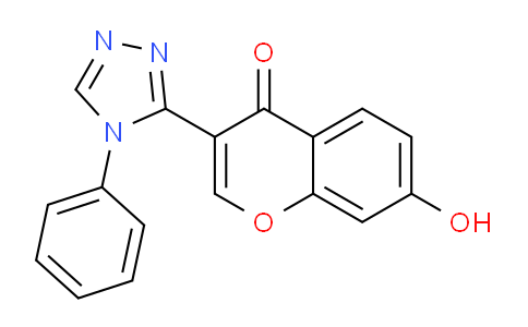 CAS No. 66819-11-2, 7-Hydroxy-3-(4-phenyl-4H-1,2,4-triazol-3-yl)-4H-chromen-4-one