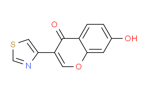CAS No. 57390-73-5, 7-Hydroxy-3-(thiazol-4-yl)-4H-chromen-4-one
