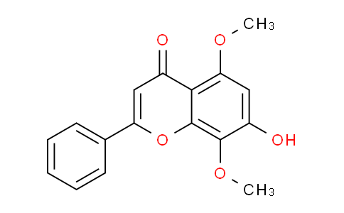 CAS No. 3316-54-9, 7-Hydroxy-5,8-dimethoxy-2-phenyl-4H-chromen-4-one
