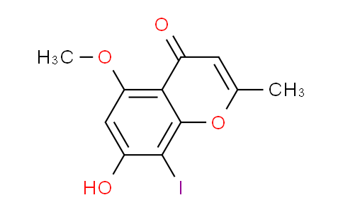 CAS No. 83805-64-5, 7-Hydroxy-8-iodo-5-methoxy-2-methyl-4H-chromen-4-one