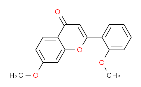 CAS No. 62536-78-1, 7-Methoxy-2-(2-methoxyphenyl)-4H-chromen-4-one