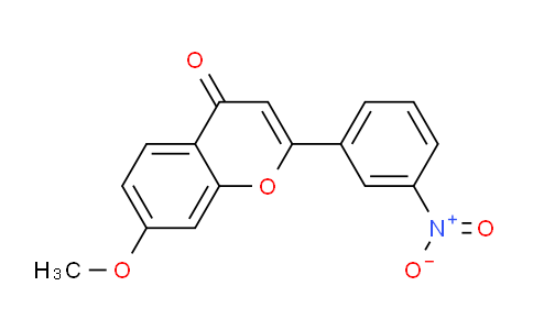 CAS No. 744203-16-5, 7-Methoxy-2-(3-nitrophenyl)-4H-chromen-4-one
