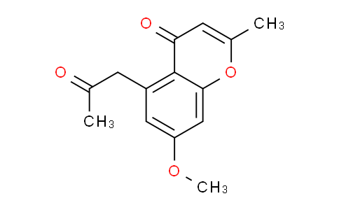 CAS No. 28955-29-5, 7-Methoxy-2-methyl-5-(2-oxopropyl)-4H-chromen-4-one