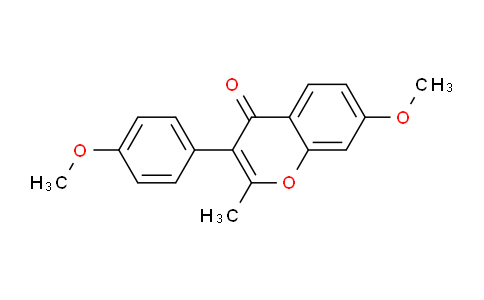 CAS No. 70894-40-5, 7-Methoxy-3-(4-methoxyphenyl)-2-methyl-4H-chromen-4-one