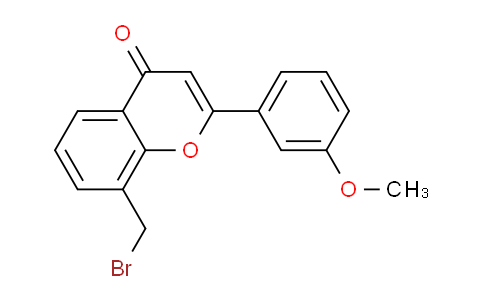 CAS No. 87165-66-0, 8-(Bromomethyl)-2-(3-methoxyphenyl)-4H-chromen-4-one