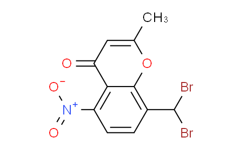 CAS No. 921609-24-7, 8-(Dibromomethyl)-2-methyl-5-nitro-4H-chromen-4-one