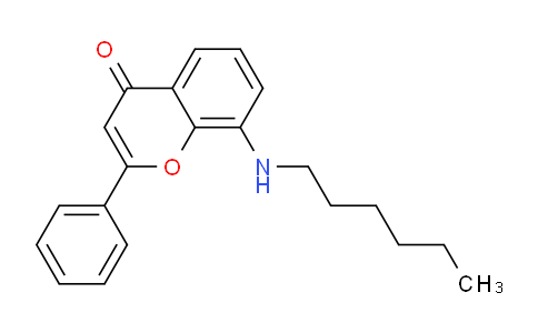 CAS No. 920287-01-0, 8-(Hexylamino)-2-phenyl-4H-chromen-4-one
