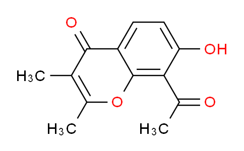 CAS No. 100397-27-1, 8-Acetyl-7-hydroxy-2,3-dimethyl-4H-chromen-4-one
