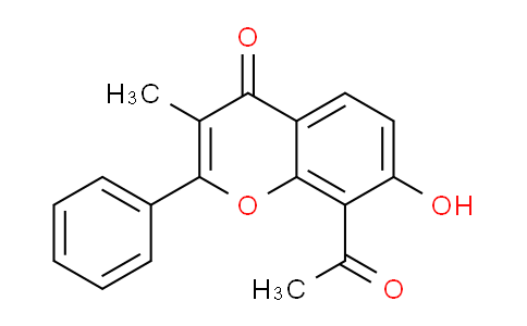 CAS No. 42345-38-0, 8-Acetyl-7-hydroxy-3-methyl-2-phenyl-4H-chromen-4-one