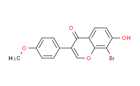 CAS No. 117375-27-6, 8-Bromo-7-hydroxy-3-(4-methoxyphenyl)-4H-chromen-4-one