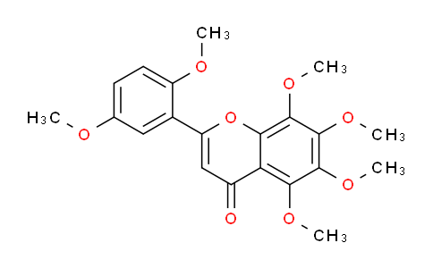 CAS No. 70460-30-9, 2-(2,5-Dimethoxyphenyl)-5,6,7,8-tetramethoxy-4H-chromen-4-one