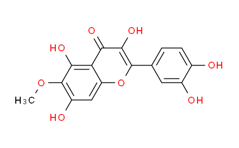 CAS No. 519-96-0, 2-(3,4-Dihydroxyphenyl)-3,5,7-trihydroxy-6-methoxy-4H-chromen-4-one