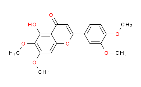 CAS No. 21763-80-4, 2-(3,4-Dimethoxyphenyl)-5-hydroxy-6,7-dimethoxy-4H-chromen-4-one