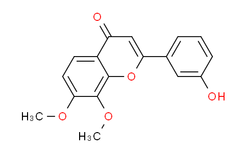 CAS No. 114607-41-9, 2-(3-Hydroxyphenyl)-7,8-dimethoxy-4H-chromen-4-one