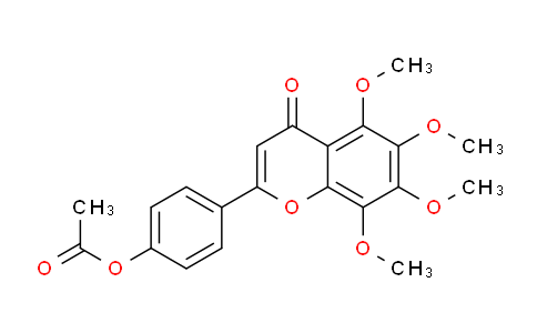 CAS No. 6959-55-3, 4-(5,6,7,8-Tetramethoxy-4-oxo-4H-chromen-2-yl)phenyl acetate
