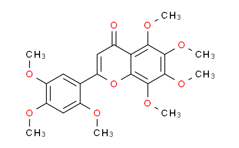 CAS No. 70460-31-0, 5,6,7,8-Tetramethoxy-2-(2,4,5-trimethoxyphenyl)-4H-chromen-4-one