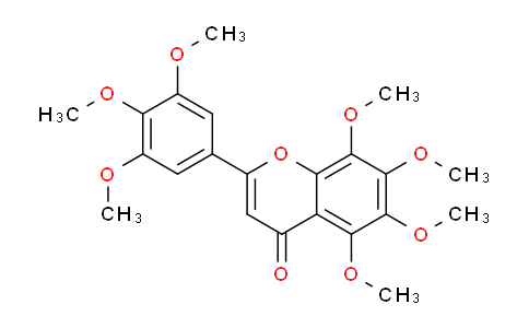 CAS No. 6965-36-2, 5,6,7,8-Tetramethoxy-2-(3,4,5-trimethoxyphenyl)-4H-chromen-4-one
