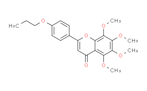 CAS No. 70460-25-2, 5,6,7,8-Tetramethoxy-2-(4-propoxyphenyl)-4H-chromen-4-one