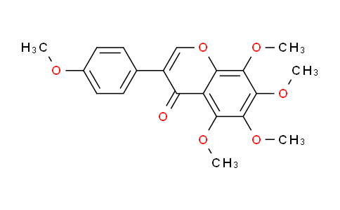 CAS No. 70460-63-8, 5,6,7,8-Tetramethoxy-3-(4-methoxyphenyl)-4H-chromen-4-one