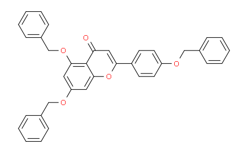 CAS No. 96333-59-4, 5,7-Bis(benzyloxy)-2-(4-(benzyloxy)phenyl)-4H-chromen-4-one