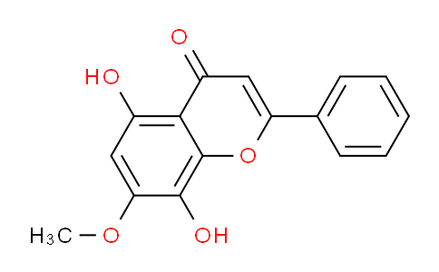 CAS No. 4431-47-4, 5,8-Dihydroxy-7-methoxy-2-phenyl-4H-chromen-4-one