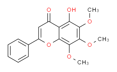 CAS No. 3151-82-4, 5-Hydroxy-6,7,8-trimethoxy-2-phenyl-4H-chromen-4-one