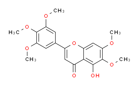 CAS No. 29215-55-2, 5-Hydroxy-6,7-dimethoxy-2-(3,4,5-trimethoxyphenyl)-4H-chromen-4-one