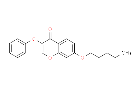 CAS No. 137460-57-2, 7-(Pentyloxy)-3-phenoxy-4H-chromen-4-one