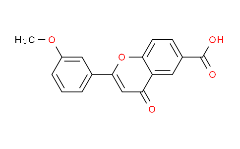 CAS No. 66848-80-4, 2-(3-Methoxyphenyl)-4-oxo-4H-chromene-6-carboxylic acid