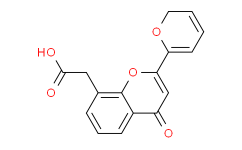 CAS No. 184025-92-1, 2-(4-Oxo-2-(2H-pyran-6-yl)-4H-chromen-8-yl)acetic acid