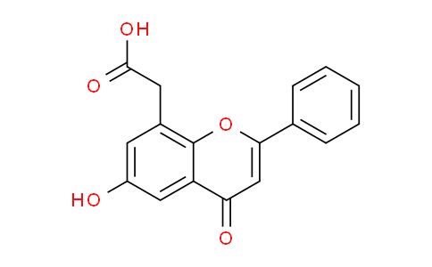 CAS No. 87626-95-7, 2-(6-Hydroxy-4-oxo-2-phenyl-4H-chromen-8-yl)acetic acid