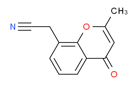 CAS No. 87627-21-2, 2-(2-Methyl-4-oxo-4H-chromen-8-yl)acetonitrile