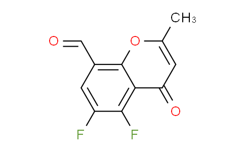 CAS No. 921609-18-9, 5,6-Difluoro-2-methyl-4-oxo-4H-chromene-8-carbaldehyde