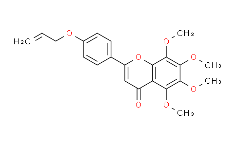 CAS No. 70460-27-4, 2-(4-(Allyloxy)phenyl)-5,6,7,8-tetramethoxy-4H-chromen-4-one